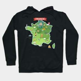 Map of France Hoodie